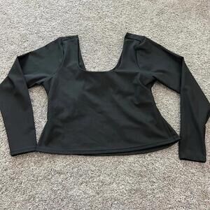 Fabletics Oasis Rib Twist Long-Sleeve Top size XL NWOT